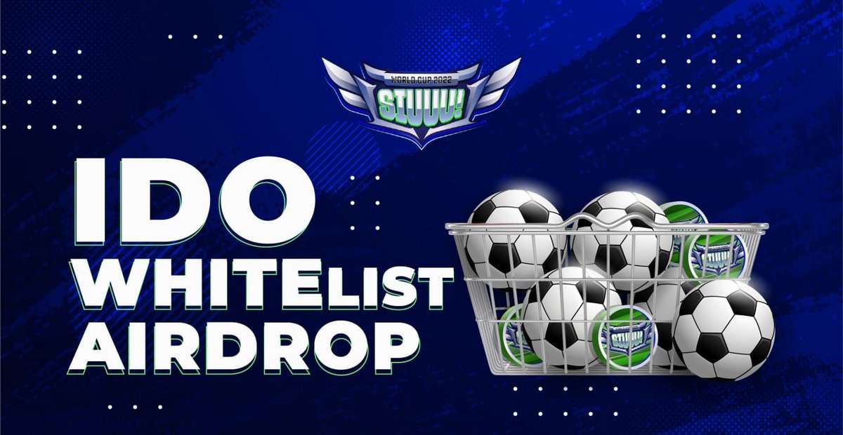 #SIU2022 ⚽️ WHITELIST AIRDROP FORM 💎 As previously announced, there will be 20 Whitelist slots via form filling 💎 It's your chance now: 👟 Step 1: Like and retweet SIUUU's twitter pinned 👟 Step 2: Submit your form forms.gle/PeyWP9oaUZ21xV… 👟 Step 3: Stay tuned and wait