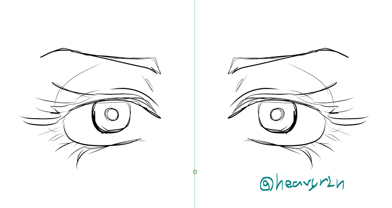 なにこれ、知らないツール。
面白い
正面顔描くのすっごい苦手なんだけど、コレ使ったらキッチリ線対称の顔が描けるじゃん、凄いね!
コミスタ、まだまだ知らない機能だらけだ。 