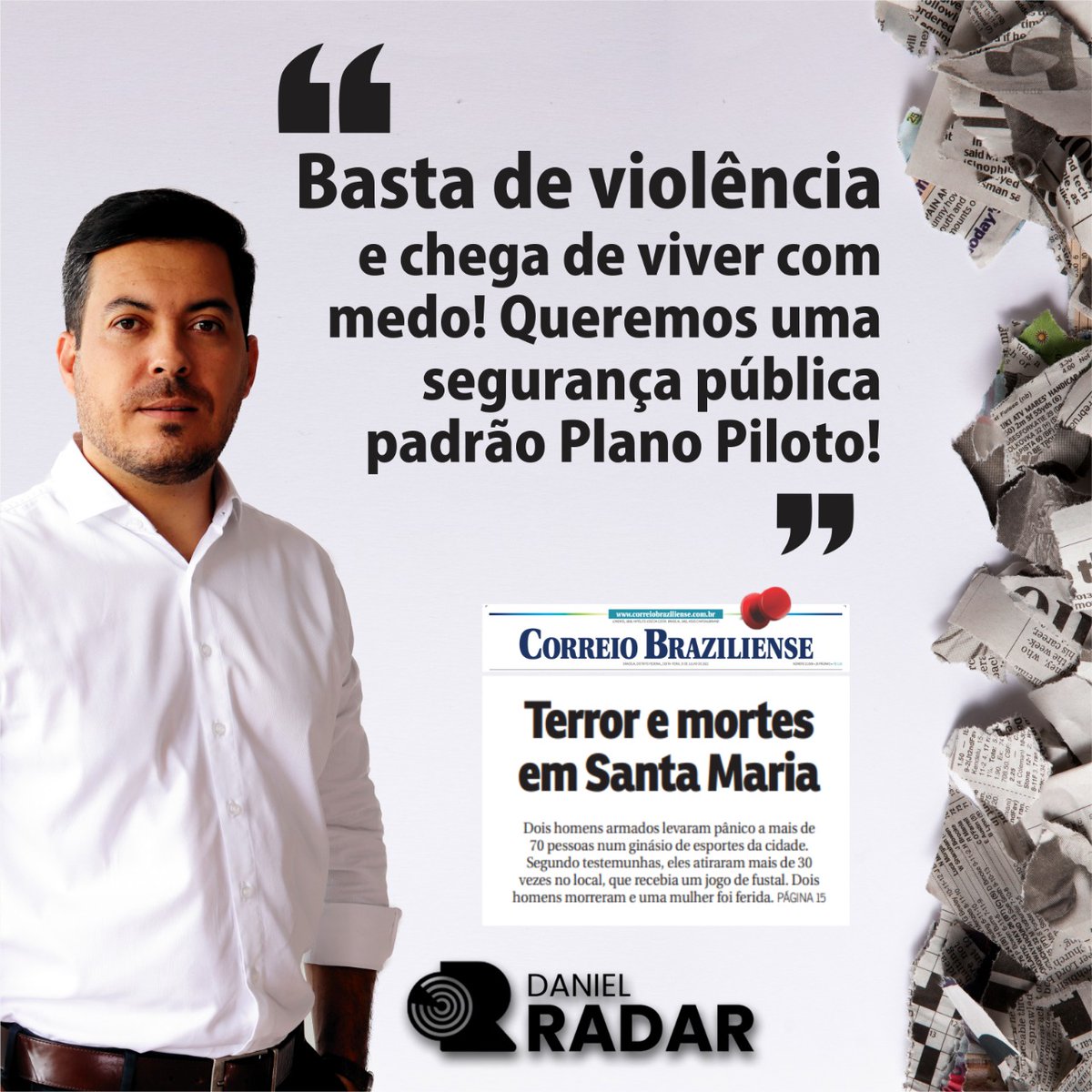 DanielRadar61's tweet image. Basta de violência e chega de viver com medo! Queremos uma segurança pública padrão Plano Piloto! Segurança pública é um direito de todos e não privilégio de alguns!

instagram.com/p/CgEpwWfgf8-/…