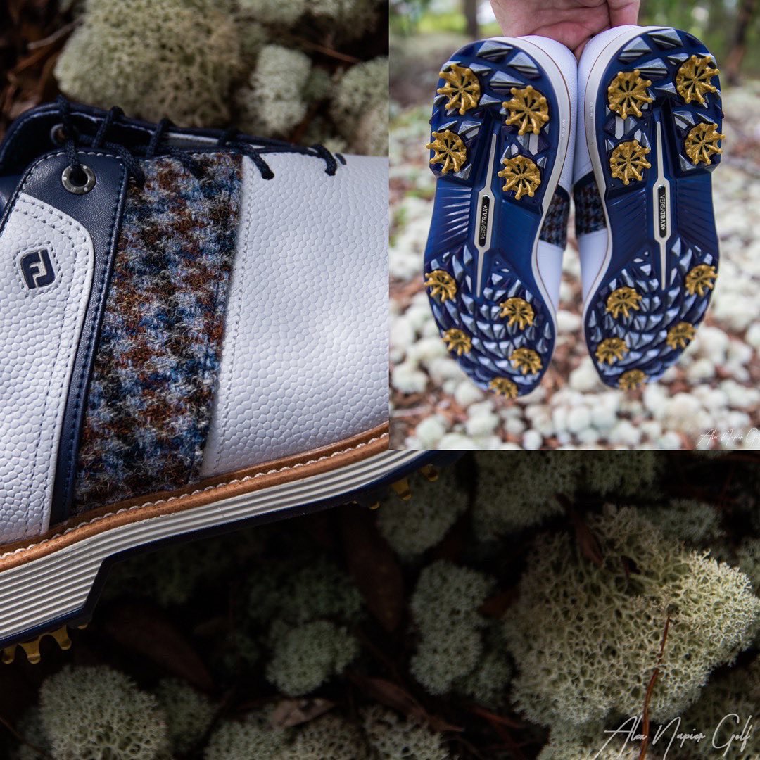 alexnapiergolf's tweet photo. Without a doubt, THE BEST SHOE DROP OF THE YEAR! A job well done to the FootJoy team who brought this Harris Tweed collab to fruition! 👏👏
#FJxHarrisTweed #FJpremiereseries #TheOpen @FootJoy @FootJoyEurope https://t.co/okCesM8jD6