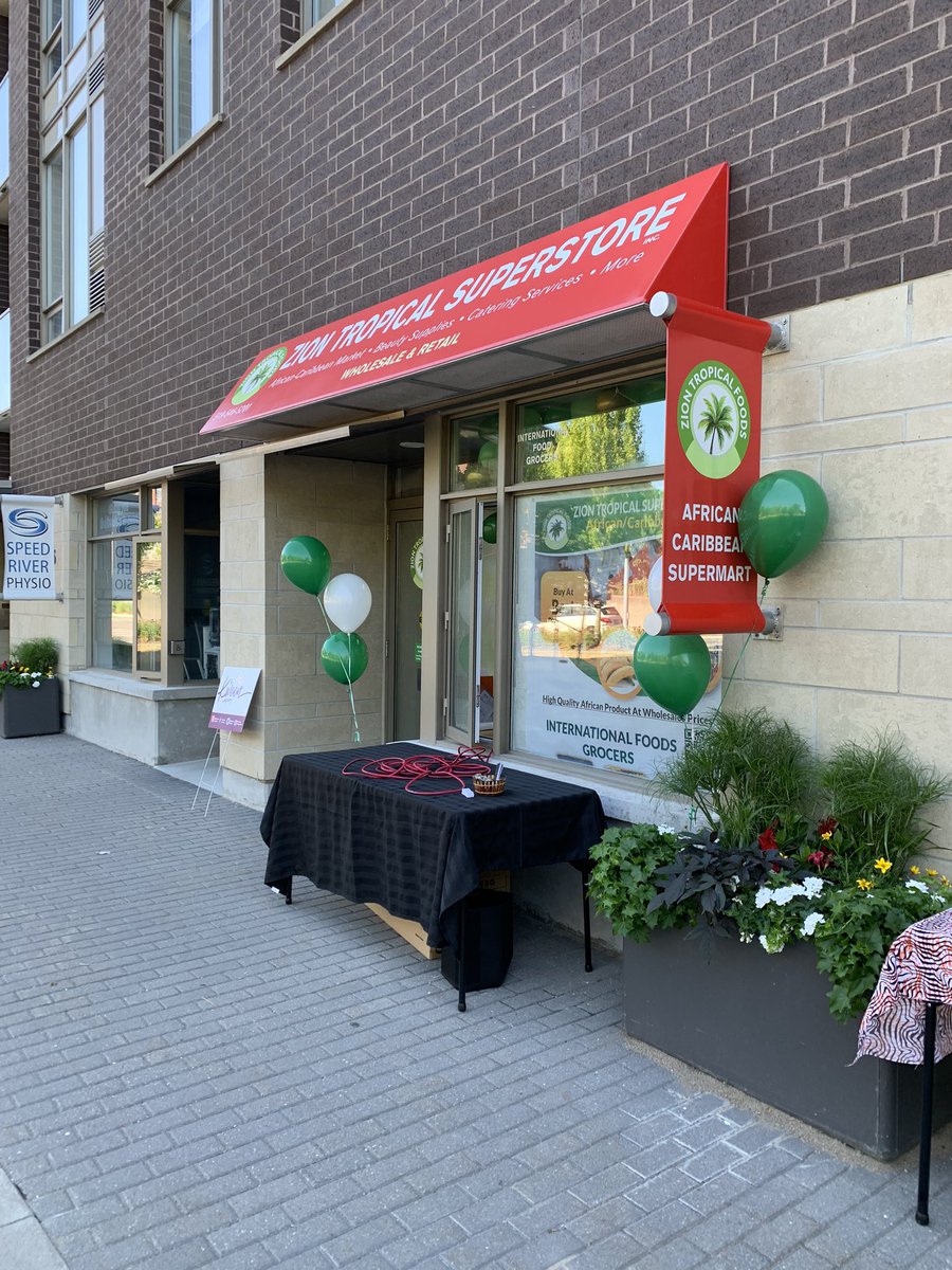And ANOTHER new business opening up in #Guelph! Congrats Shade on your new place, Zion Tropical Superstore! Located at 5 Gordon street, right across from the Farmers Market! #SupportLocal
