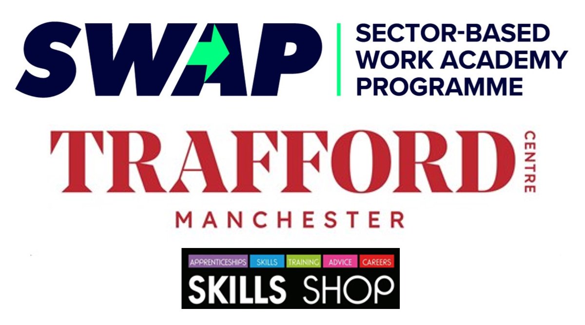 With many employers in retail and hospitality recruiting at the #TraffordCentre, the Skills Shop is offering 10 days of pre employment training

You will be supported all the way to a job interview!

Contact your Work Coach for an invite to the Open Day now

#GMSWAP #TraffordJobs