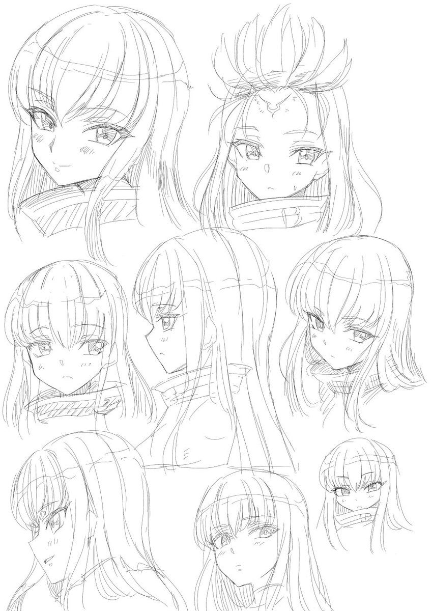 顔を可愛く描けるようになりたいから練習するぞ! 09 