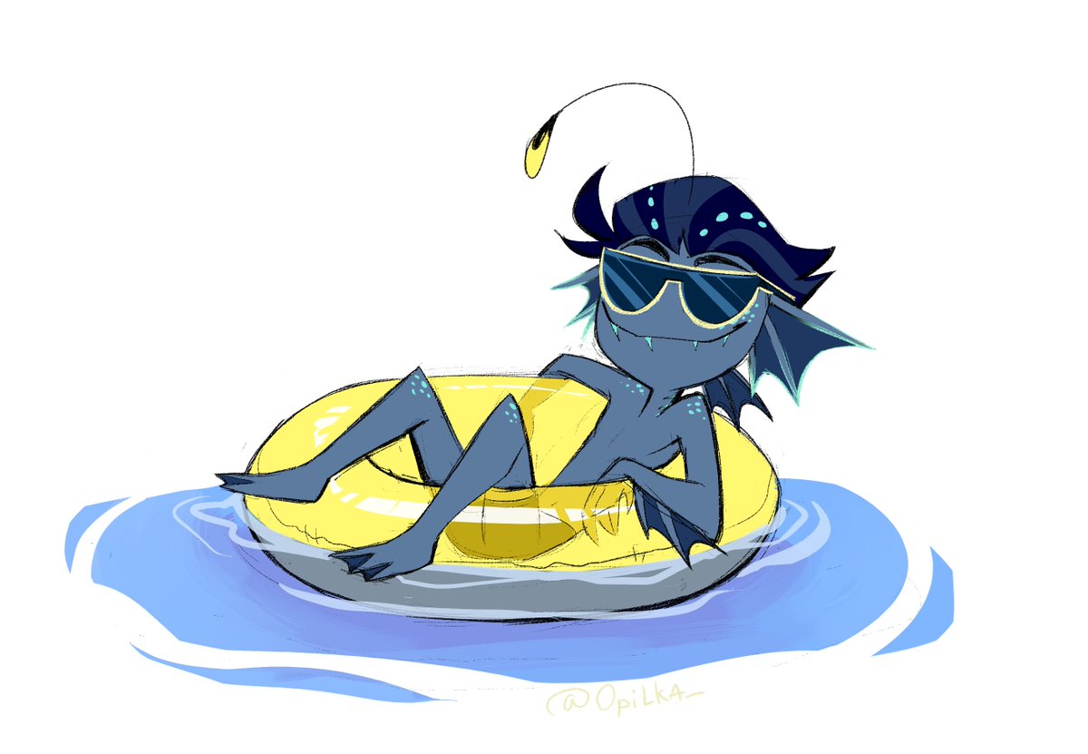 Opilka_'s tweet photo. 🌊🐟☀️

#hazbinhotel #baxter #hazbinhotelbaxter https://t.co/v0VIRLqzPJ