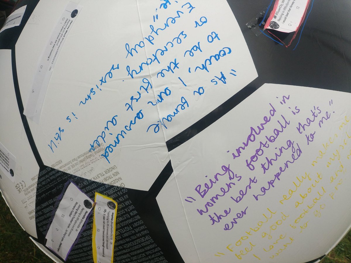 typesetspace's tweet image. Give sexism in sport the red card! Come and make your mark on our Passing and Tackling activity in the market tent at #wowrotherham @wowrotherham