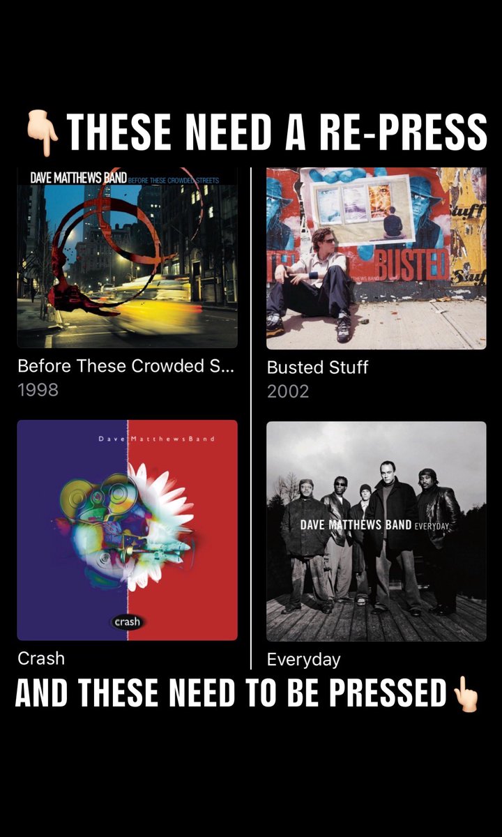 Phoenix98310505's tweet photo. @davematthewsbnd 1 down…. #dmb #DaveMatthewsBand #beforethesecrowdedstreets #bustedstuff #everyday #crash #vinyl #vinylrecords #recordstoreday #rsd https://t.co/M0Igbd5u21