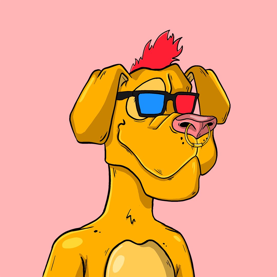 DDogsSocialClu1's tweet photo. Yellow Dog, Punk style and 3D sunglasses… available 🔜 https://t.co/ERGDZxxPHg