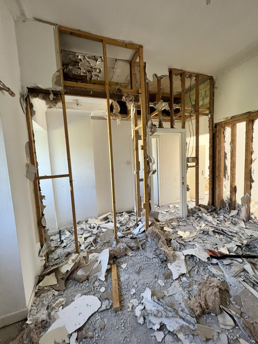 Demolition in full swing, @dunfermlinep  @myhouseidea  @interiorsxdsign  @KreateCube