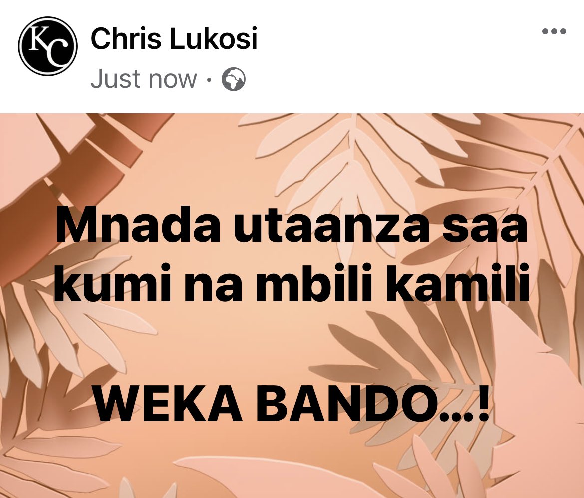 CHRISLUKOSI's tweet photo. https://t.co/IuJXiDZxwz