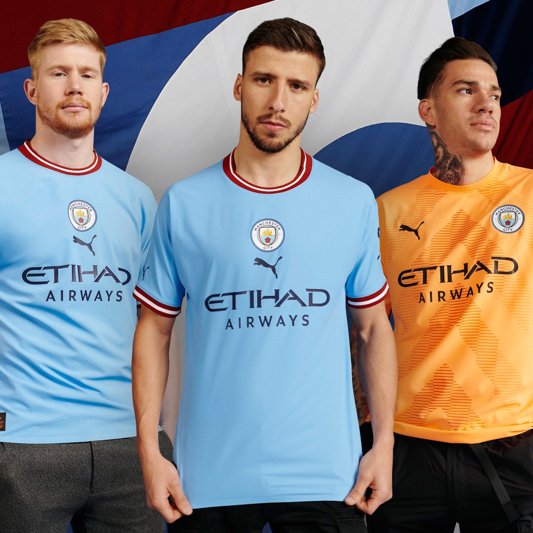 PUMASouthAfrica's tweet image. It’s always been about style.

@ManCity Home Kit arrives 22 July 2022. Save the date!