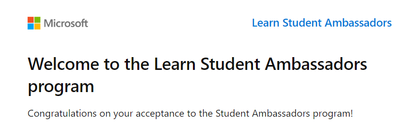 ___PRERNA___'s tweet photo. I am delighted to share that I got accepted as Microsoft Learn Student Ambassador😁.
Excited and glad to get involved in this new community and interact with the greatest of minds. https://t.co/XnZ7ELRXJ2