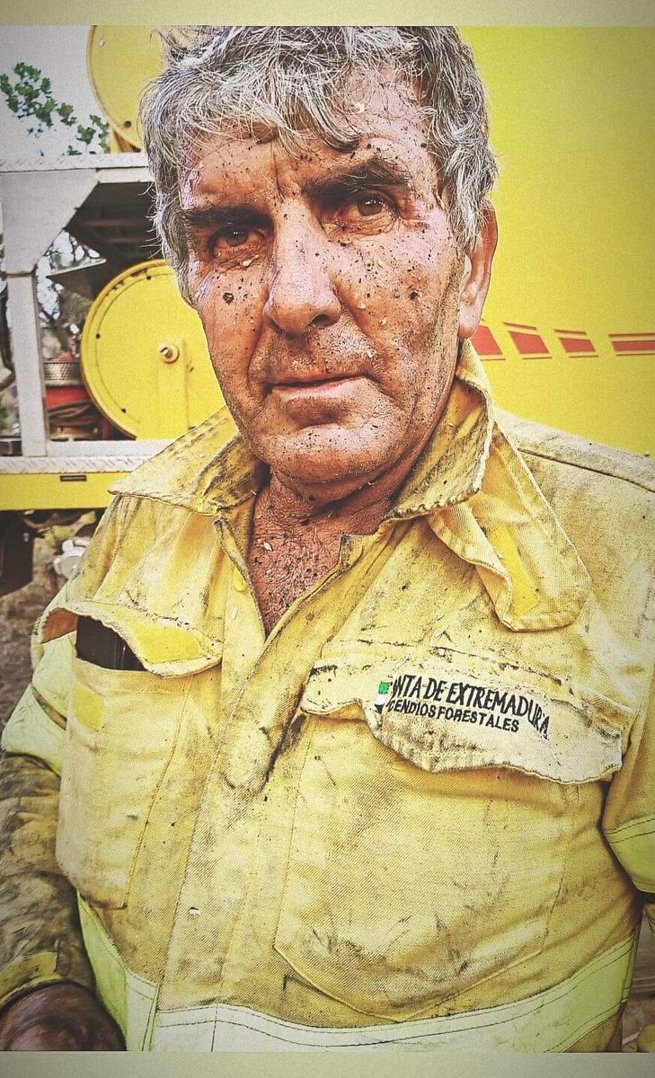 60 años y en primera línea.
Mucha fuerza para Cipriano y sus compañeros, en Gata, las Hurdes y Casas de Miravete💪💪👨‍🚒👨‍🚒