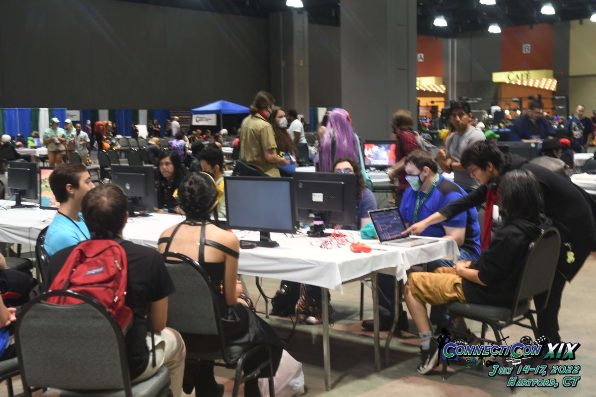 ConnectiCon's tweet photo. ConnectiCon XIX Day 3 starts in just 10 minutes at the convention center! Be sure to visit Exhibit Hall B for all your fighting game action at the FREE tournaments!๐ฎ ๐ฎ
#ConnectiCon #FGC #cosplay #videogaming #CTConXIX https://t.co/Q9vCVt3i0V