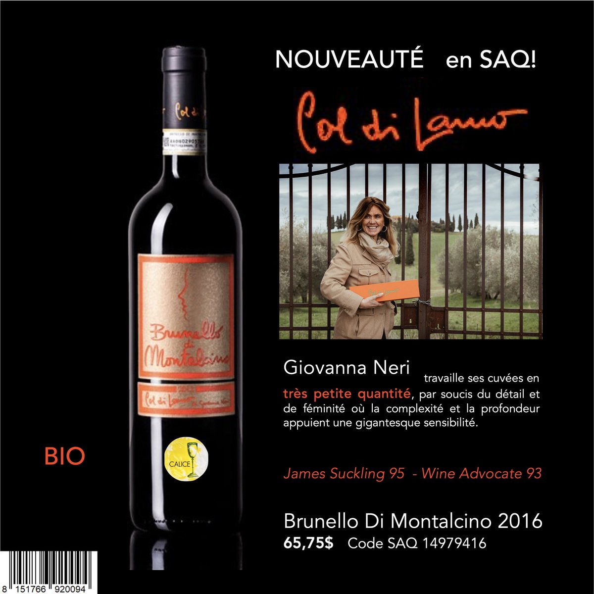 Nouveau Brunello de course en SAQ!
Expressif et élégant, axé sur la qualité plutôt que la quantité...

Commande ici 👉🏽 saq.com/fr/14979416

<a href="/LaSAQ_officiel/">lasaq_officiel</a> #bonencalice #vin #brunello #montalcino <a href="/ConsBrunello/">Brunello Montalcino</a>