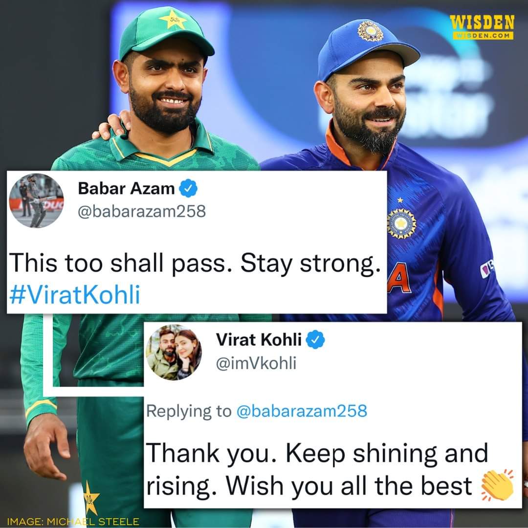 The Respect for <a href="/imVkohli/">Virat Kohli</a>  &amp; <a href="/babarazam258/">Babar Azam</a>  Is mutual. Rise and shine both of u. Keep entertaining us wd ur class.