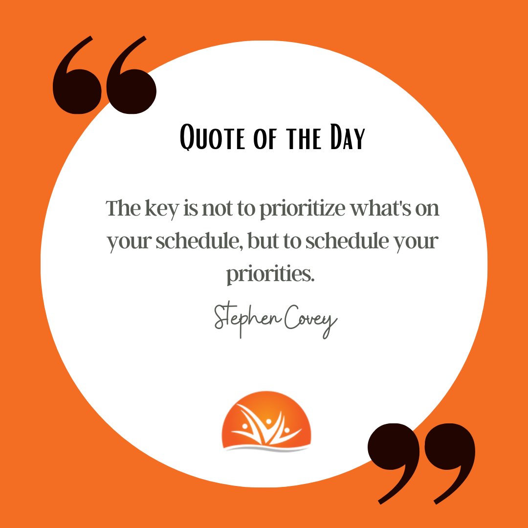 GHConsultingLLC's tweet photo. The key is not to prioritize what's on your schedule, but to schedule your priorities. - Stephen Covey
#successfulthoughts #succesquotes #quoteofthedayy #successquote #dailymotivation #successtips #motivational #inspirationalwords https://t.co/pDj56fzSam