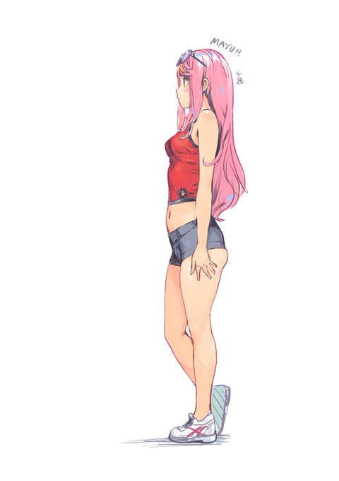 Mayu-san side shot hot pants❤️ 