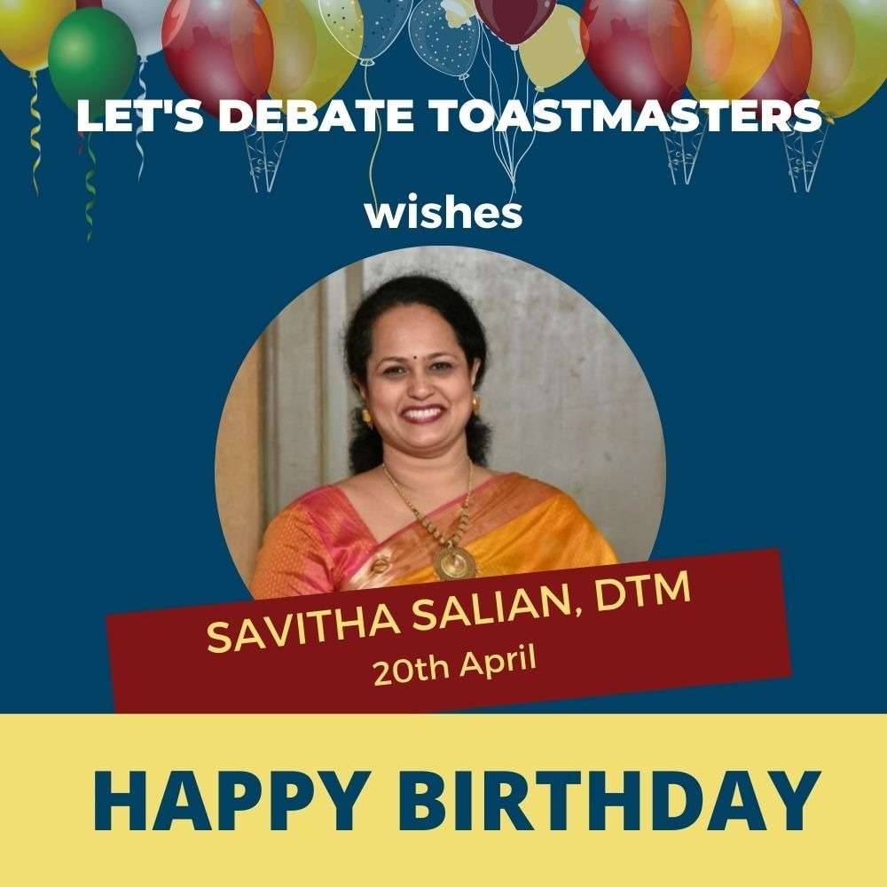 LetsDebateToas1's tweet photo. Birthdays are nature’s way of telling us to eat more cake. Wish you a very happy birthday DTM Savitha🎂🥳☺️

Apologies for the late birthday post. https://t.co/itnQxPxu7z
