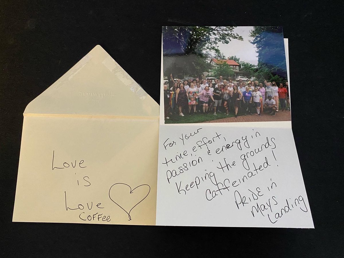 LoveMoreCoffee's tweet photo. Big shout out to Pride in Mays Landing! We thank YOU for all you’re doing to create a welcoming community #pride #lgbtqia #mayslanding #NewJersey #southjersey #atlanticcounty https://t.co/iHHVPQQQ2Z
