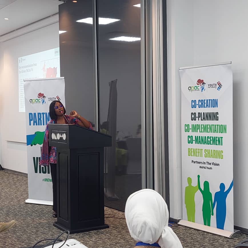 WWF_Africa's tweet photo. Youth are fully engaged in fighting climate change across Africa. APAC is an opportunity for them to share their ideas to improve protected areas management. #APACYouth #ItsTIME #APAC22 https://t.co/29LtHm90gB