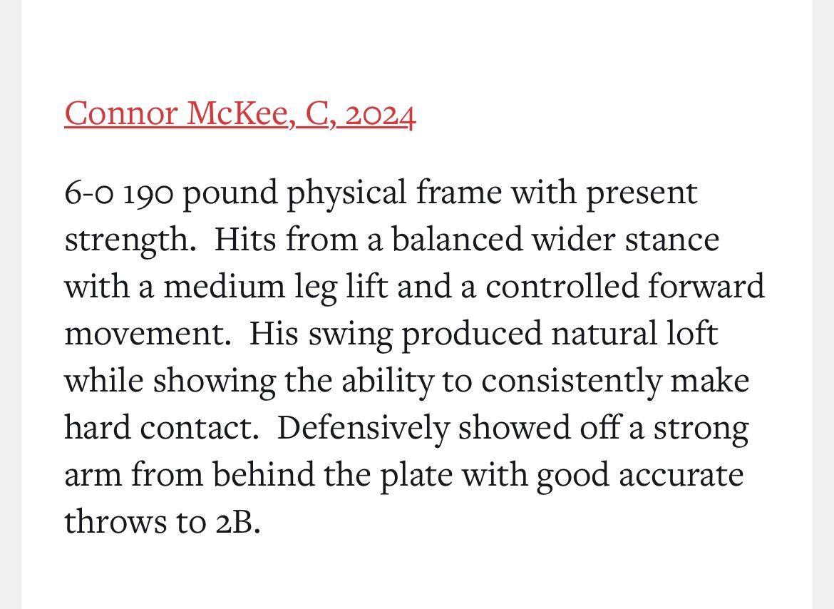 connormckee_10's tweet photo. Thanks @PBR_SC for the shoutout. @diamondprospect @PG_Uncommitted @ForkBaseball #Beseen #GTGA https://t.co/9OJlu7lClO