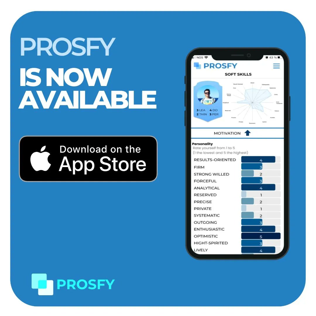 prosfy001's tweet image. #PROSFY is now available on apple store. 

✅ OKR and One-on-ones 
✅ Soft skills analysis for your CV 
✅ Hard Skills wallet 
✅ Market value calculator 

Test our product, give us feedback, and share, share, share! 

#capitalhumano #engagement #hr #hrtech #leadership #okr