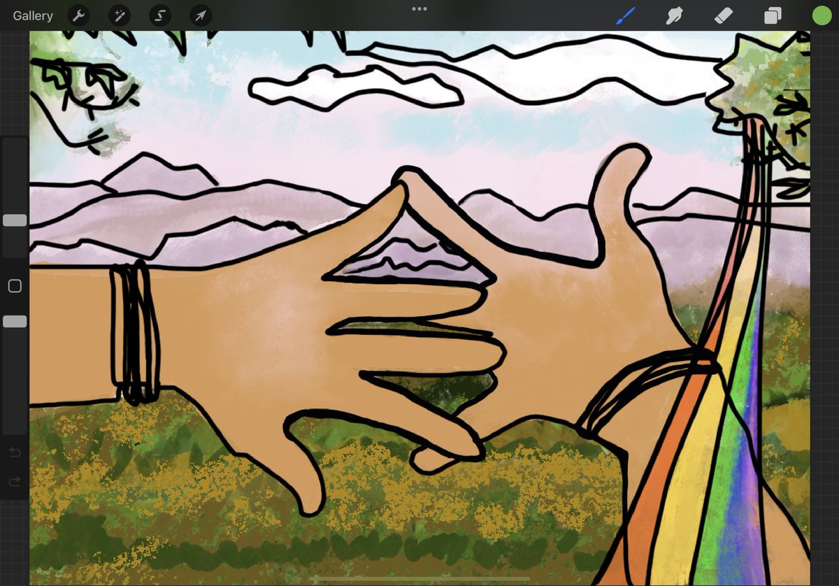 ominousmominus's tweet photo. I wish @Procreate would give options for base layers to be different papers and canvas weight and texture. Like watercolor paper, wood board, stretched canvas, etc. #devsdosomething #NFTCommmunity #WomeninNFTs #supercreatives https://t.co/9zHEmYr0Nu