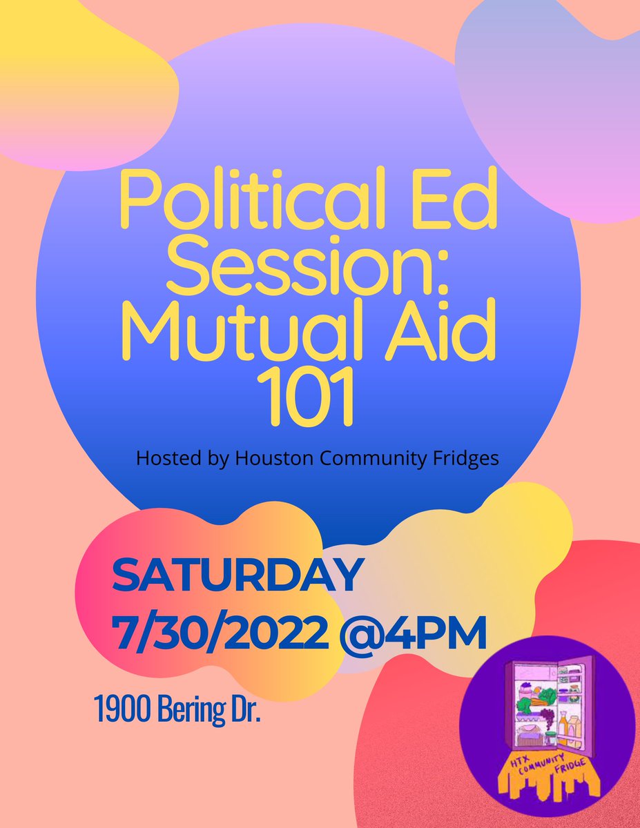 Come build with us!!! We are having another Mutual Aid 101 Session on Saturday, July 30th at 4pm, please RSVP at the link below 🔗⬇️
docs.google.com/forms/d/1_7xdX…