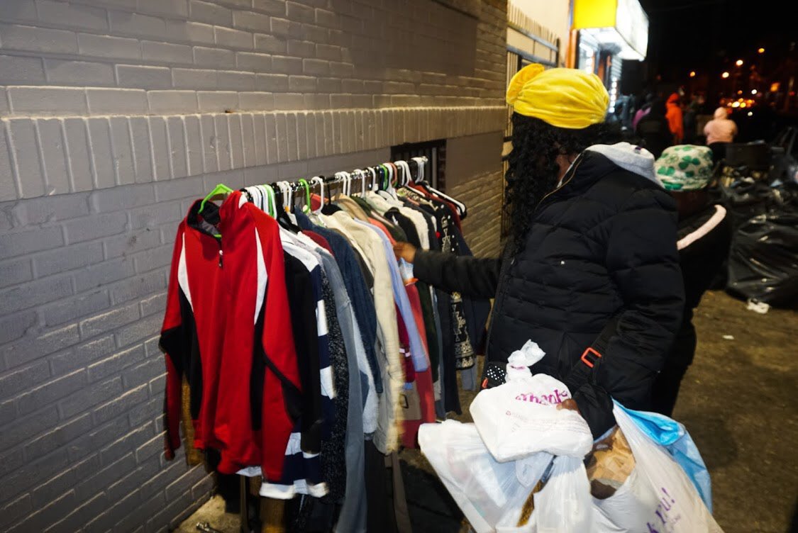 Friday nights we set up shop on a crip block then a blood hood. It’s all love. 

We distribute hot dinners, a free thrift store of winter clothing and <a href="/StJoesEM/">St. Joseph’s EM</a> provides free blood pressure and glucose screenings. 

This is community this is mutual aid. 
$blmpaterson cashapp