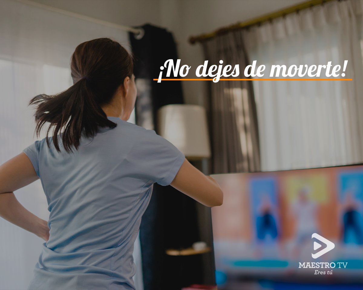 🟢Seguro que estas vacaciones son muy distintas a lo que teníamos pensado. Para seguir cuidando de tu salud, no dejes de ejercitarte haciendo lo que más te guste. Recuerda que podemos encontrar miles de opciones en la web.🧘🏡
#MaestroTV