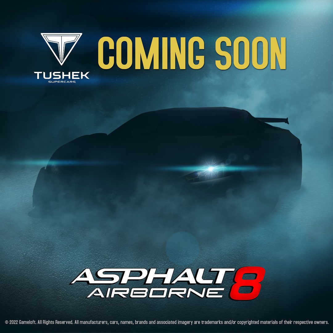 tushekofficial's tweet photo. Get ready 🏁 Coming soon! #Asphalt8
#tushek #ts900 #letsrace https://t.co/Y8YXF27NPR