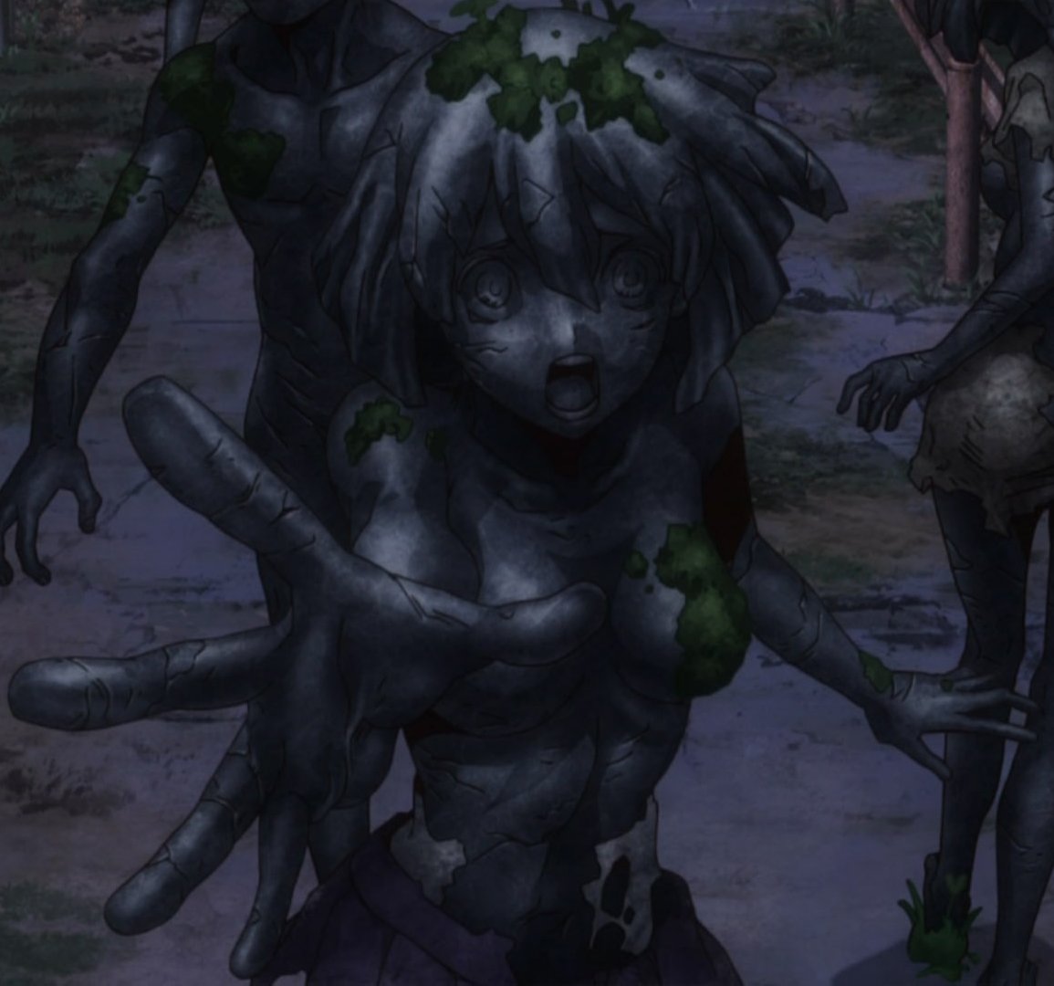 【ドクスト石化モブみんな好きそう選手権】
《よく知られてる(ガッツリ写る)部門》
1.ただのモブなのに公式に立像まで作られてしまった不憫さん
2.犬の散歩中固まって涙の演出が素敵さん
3.ロリコン司に飾り付けられてしまったさん
4.ロリコン司に頭撫でられてしまったさん 