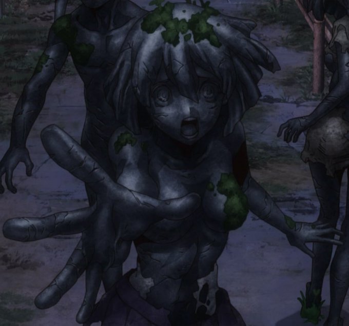 【ドクスト石化モブみんな好きそう選手権】
《よく知られてる(ガッツリ写る)部門》
1.ただのモブなのに公式に立像まで作られてしまった不憫さん
2.犬の散歩中固まって涙の演出が素敵さん
3.ロリコン司に飾り付けられてしまったさん
4.ロリコン司に頭撫でられてしまったさん 