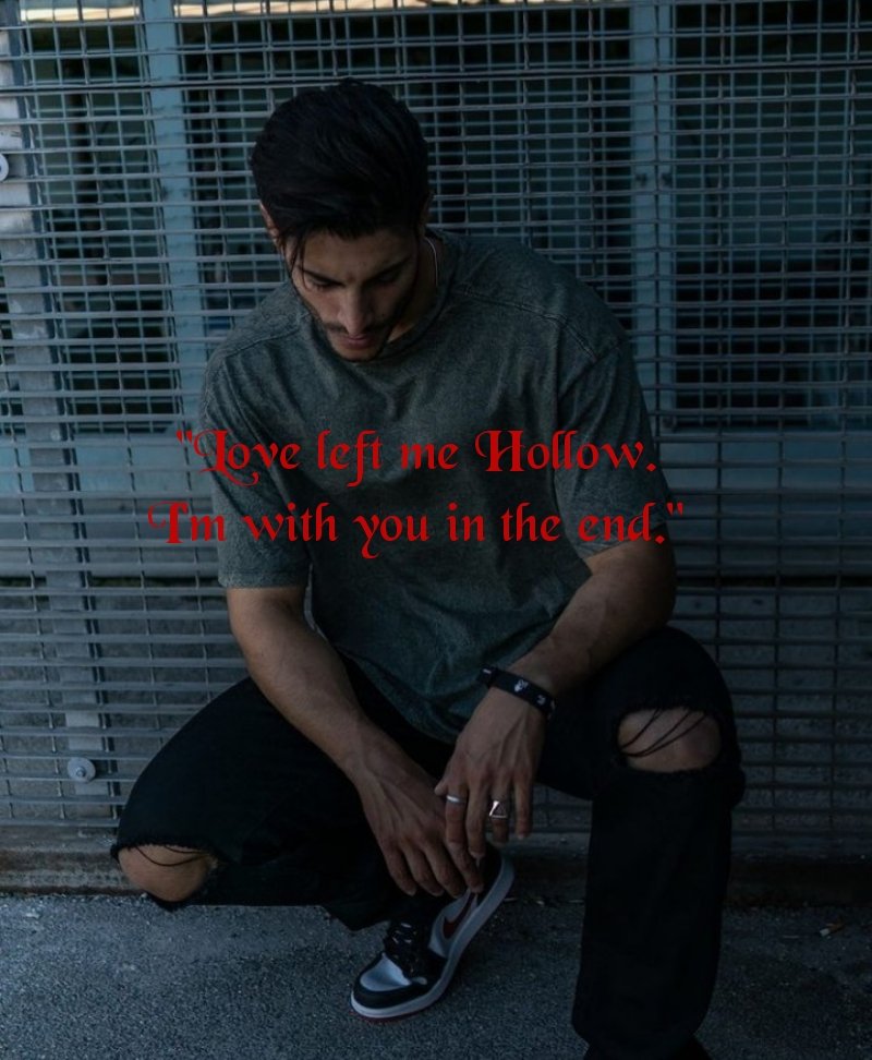JackieSparrowJr's tweet photo. "Love left me Hollow. I'm with you in the end. Cold, crippled and shallow. Don't leave me here again. I can't go on, you are bound to break me in. I come undone, but you drag me down again."
#BreakingBenjamin #Hollow #DarkBeforeDawn #RPEdits https://t.co/xPFW0YD961