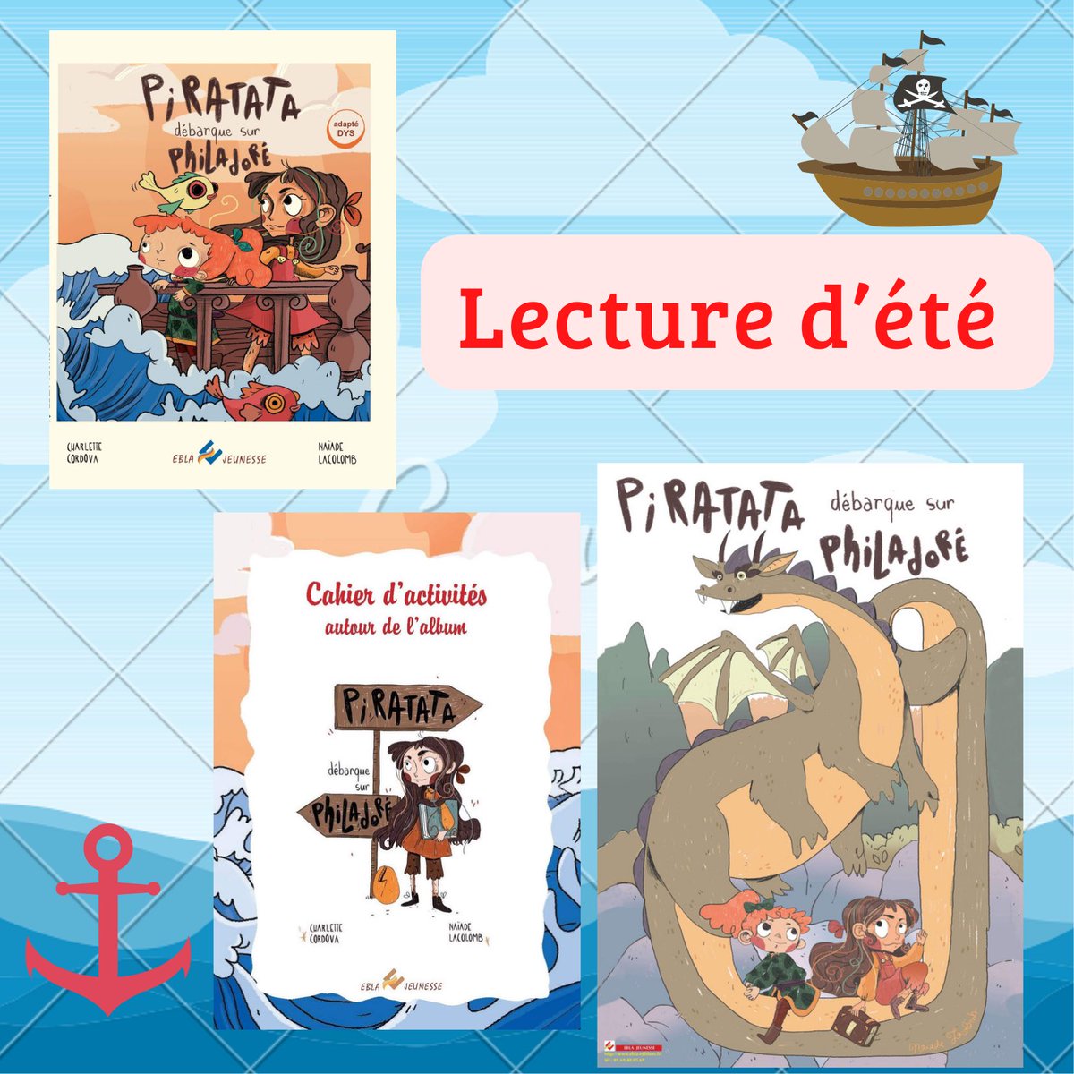 Lecture d’été Pour les enfants de 7 à 9ans et adapté au #dys. Voici le lien: ebla-editions.fr/accueil/277-pi… #ete #summer #lecture #pirate #albumjeunesse #parent #summertime #summerreading #lecturedete