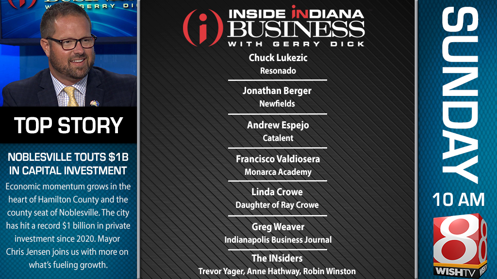 .<a href="/IIB/">Inside INdiana Business</a> 
<a href="/MayorJensen/">Mayor Jensen</a>  
<a href="/NoblesvilleIN/">City of Noblesville</a>
Chuck Lukezik 
<a href="/ResonadoLabs/">Resonado Labs</a>
<a href="/MR_IIB/">Mary-Rachel Redman</a>
@BadDadsBrewing
Jonathan Berger
<a href="/NewfieldsToday/">Newfields</a>
Andrew Espejo
@CatalentPharma
Francisco Valdiosera 
@AcadmeyMonarca 
<a href="/BizWeaver/">Greg Weaver</a>
<a href="/IBJnews/">IBJ News</a>
<a href="/HathawayHQ/">Hathaway Strategies</a>
<a href="/TrevorYager/">Trevor Yager</a>
<a href="/TrendyMinds/">TrendyMinds</a>
Robin Winston
<a href="/Winston_Terrell/">Angel T</a>