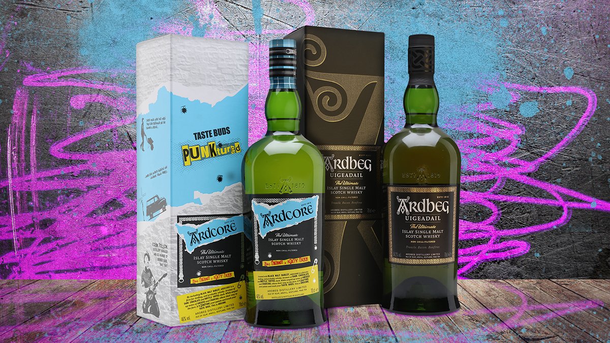WhiskyExchange's tweet photo. Ardbeg #Ardcore & #Uigeadail Duo > https://t.co/0VXDUsP9ij
Embrace the #peat with this pair of whiskies from #Islay's Ardbeg distillery, including a bottle of @Ardbeg Uigeadail and the 2022 #ArdbegDay release- Ardcore. https://t.co/MzlMwhcEmS