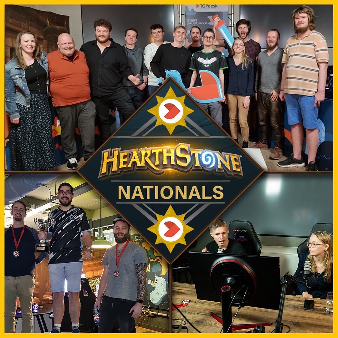 Het vorige <a href="/TOPdesk/">TOPdesk</a> Hearthstone Nationals toernooi bij @esportgamearena was enorm gezellig! Ben jij er deze zondag om 12:00 ook bij?

💰€250 Prijzenpot
🏆De top 3 kwalificeert zich voor Nationals Finale met €1500 prijzenpot en Masters Tour ticket!