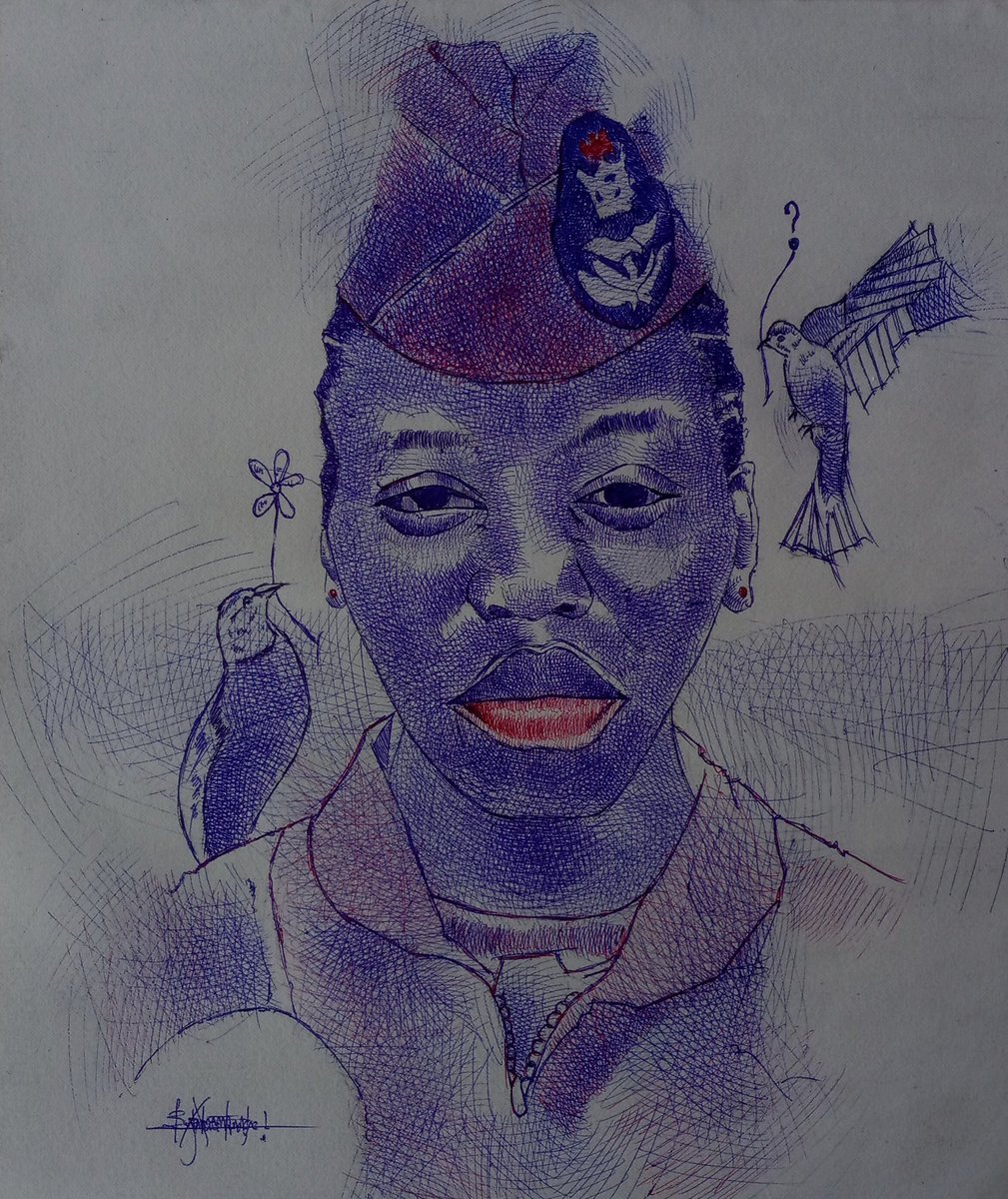 Riquelm007's tweet photo. TOLULOPE OLUWATOYIN SARAH AROTILE  was D first-ever female combat helicopter pilot in D Nigerian Air Force
TOLU,
   Yesterday marked D second year dis courageous lady left us, we won't forget ya courageous act.
RIP 🕊️🕊️💪🏽💓💓😔😔
#penart Ademola Adeleke Dennis #SoworeMagashi2023 https://t.co/XK5WBRY8a4