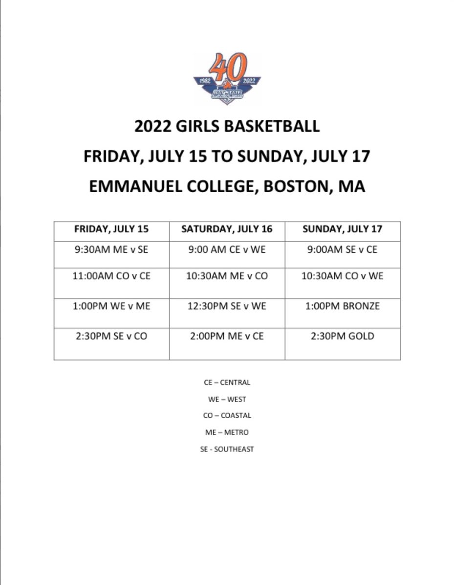 bradburysoph's tweet photo. Here is my Baystate Games schedule for the rest of the weekend! I am playing for Southeast. @BashHoopsNE @MassAttackAAU @BayStateGames https://t.co/57mpZZrfFb