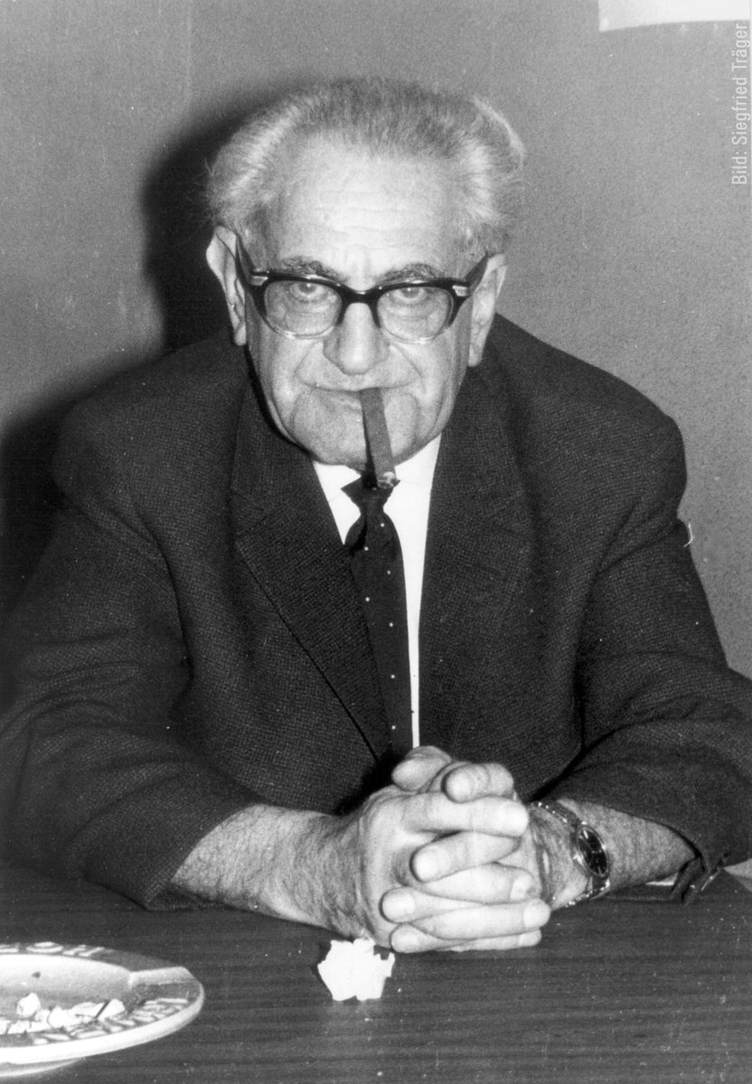 „Nichts gehört der Vergangenheit an. Alles ist Gegenwart und kann wieder Zukunft werden.“ Ein Staatsanwalt als Nazi-Jäger: Am 16. Juli 1903 wurde Fritz Bauer geboren. #niewieder #nieschweigen