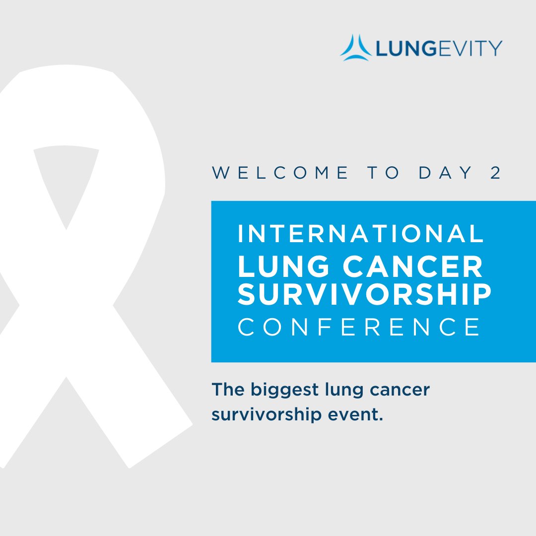 LUNGevity's tweet photo. Welcome to day 2 of the International Lung Cancer Survivorship Conference. We look forward to another session filled day with all of our expert panelists and participants. https://t.co/p6xkn4Q22l #ILCSC22 #LCSM https://t.co/vMmSXkvlyN