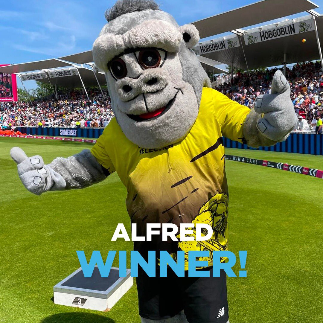 Cricketers’ Trust (@cricketerstrust) on Twitter photo 🥇 Congratulations ALFRED - The Gorilla 🦍 from <a href="/Gloscricket/">Gloucestershire Cricket</a> on winning the #TrustFinalsDay mascot race!
💚 You can still support your favourite mascots and the players’ charity👇
bit.ly/TrustFinalsDay
#Blast22 🥇 Congratulations ALFRED - The Gorilla 🦍 from <a href="/Gloscricket/">Gloucestershire Cricket</a> on winning the #TrustFinalsDay mascot race!
💚 You can still support your favourite mascots and the players’ charity👇
bit.ly/TrustFinalsDay
#Blast22