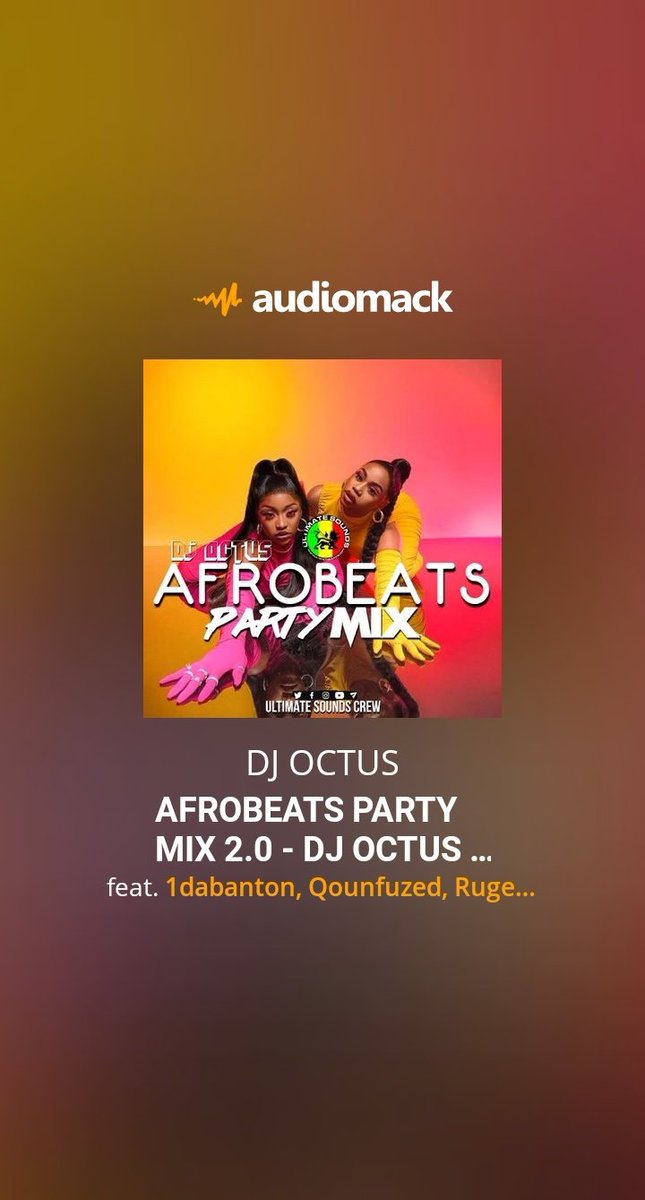 djoctus's tweet photo. Droping a AFROBEATS PARTY MIX tonight 🔥❤ hope you'll vibe 2 this 1

Mix now available on Audiomack
https://t.co/Toy7T4rsQN https://t.co/F4mQqZQEzj