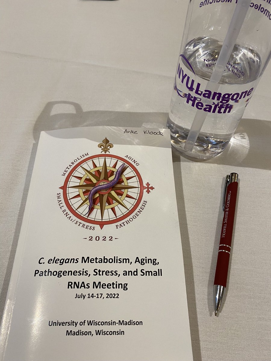 AnkeKloock's tweet photo. Most important equipment for #maps2022, water bottle by #nyulmc  and the abstract book, aka the MAPS to the talks! https://t.co/5LmnhXr3v9