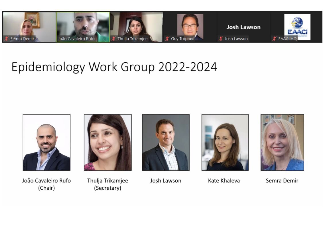 Great <a href="/EAACI_HQ/">EAACI</a> Epidemiology WG Business Meeting 2022! Blessed to be working with this great team! 
<a href="/rufo_joao/">João Cavaleiro Rufo</a> #eaaci #allergy #allergistsgettogether
