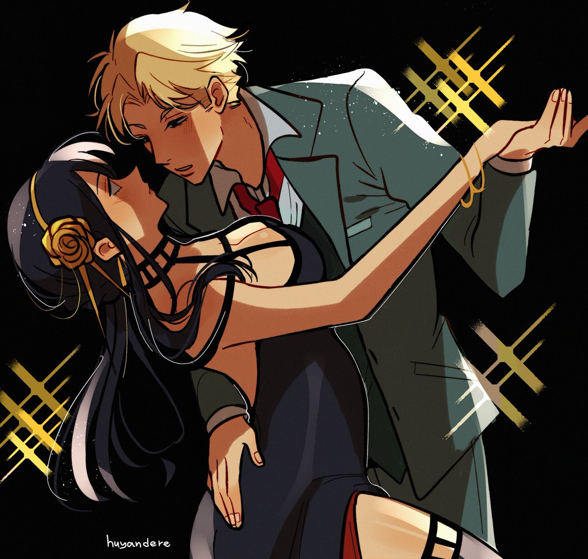 huyandere's tweet photo. #SPY_FAMILY commission 🌹 https://t.co/QfHtx0xG3w