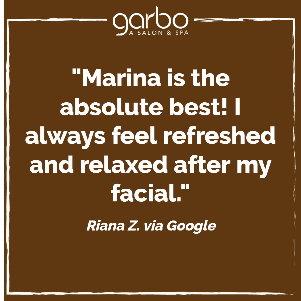 GarboSalon's tweet photo. When you're ready to self-care, Marina has your back and front! Have you booked your facial appointment yet? #GarboASalonAndSpa #ATXHair #AvedaSalon https://t.co/ulXeznDWuU