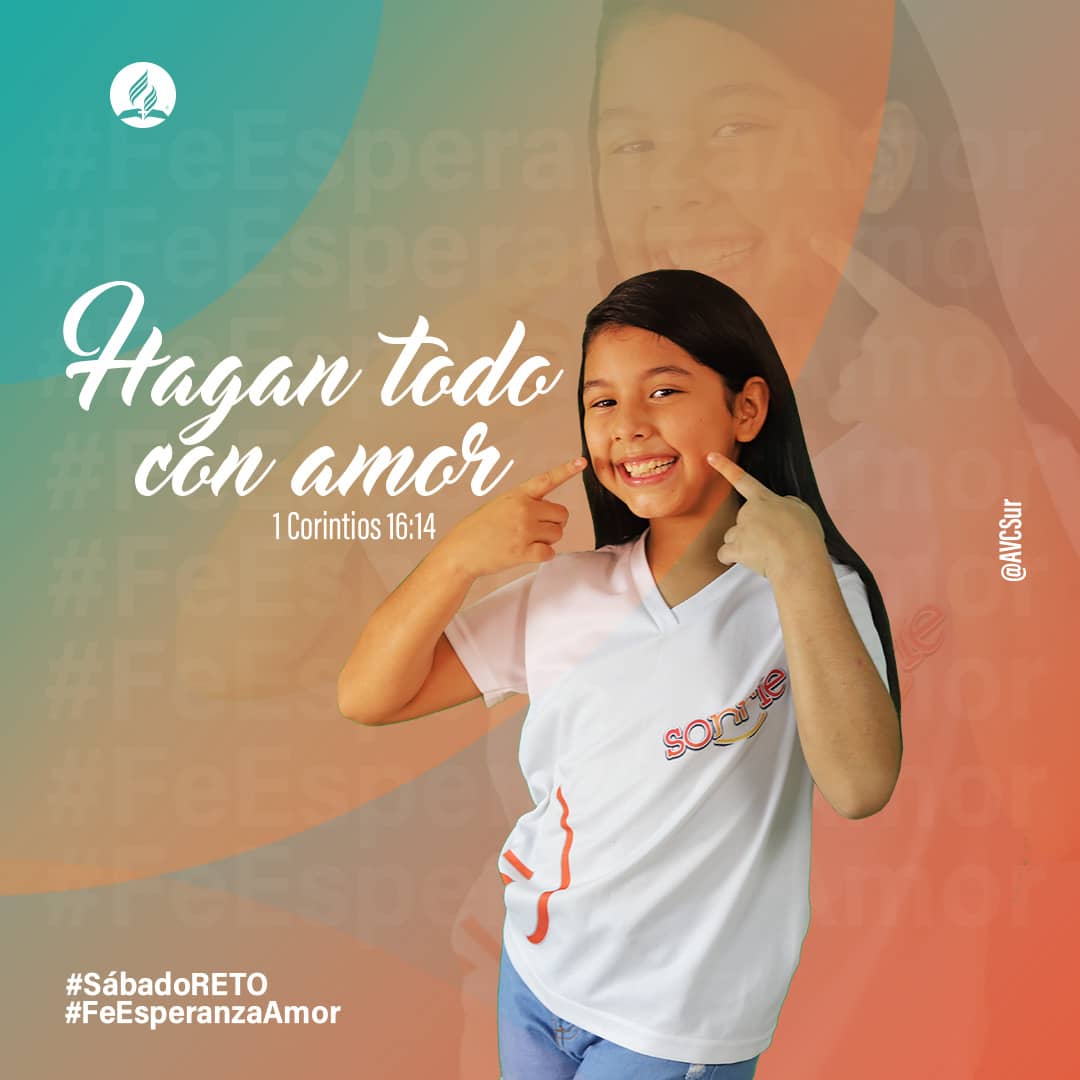 AVCSur's tweet photo. #SábadoRETO #FeEsperanzaAmor 
@AdventistasDIA @AdventistasES @UVOriental https://t.co/6om5yf1ljt