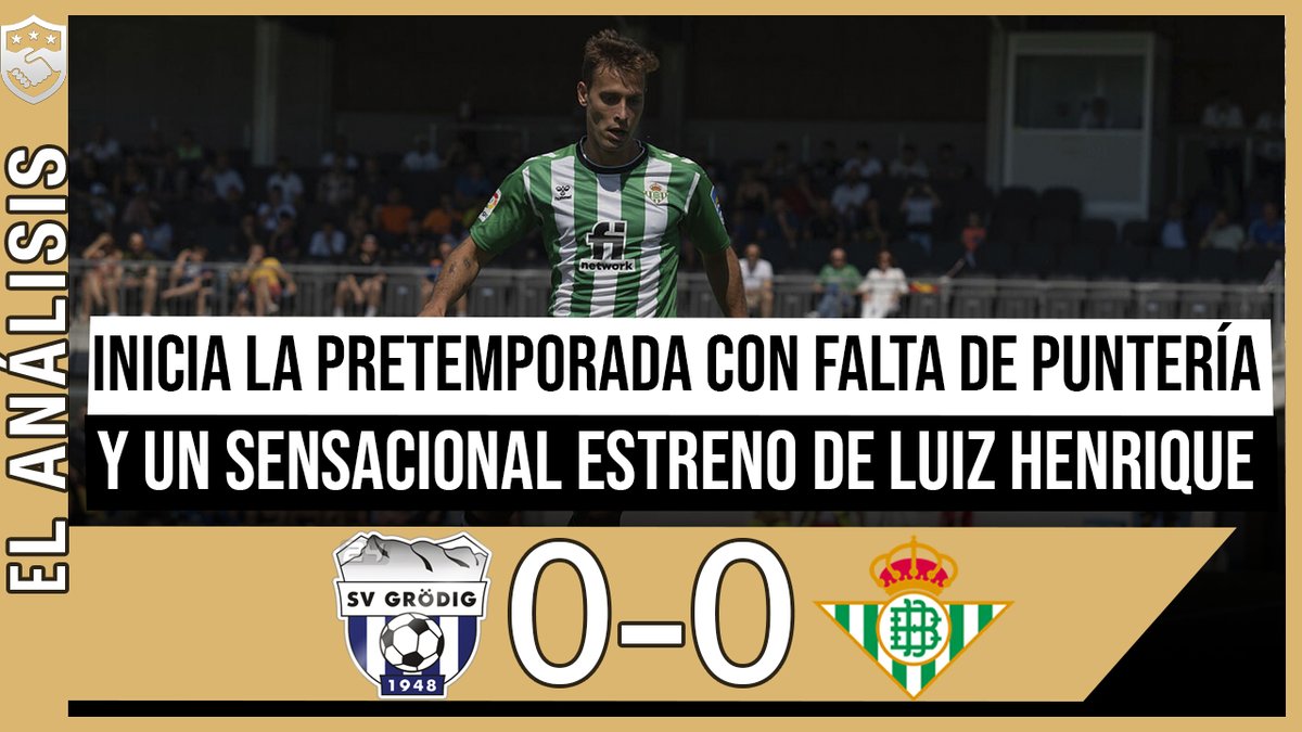 PGonzalezMedina's tweet photo. El ANÁLISIS del SV GRÖDIG 0-0 #REALBETIS | https://t.co/WGhFhYX9o1

Toca analizar el debut de los de Pellegrini en pretemporada: Rober, Marchena, Félix Garreta, el espectacular debut de Luiz Henrique... y mucho más.

Os agradezco difusión! https://t.co/5es8VhtJNG